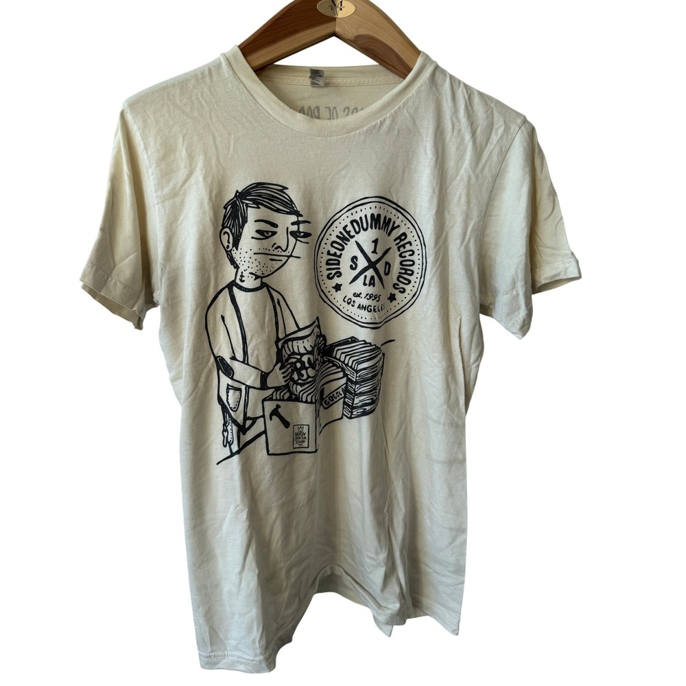 SideOneDummy Records 20 Years Rad Noises T-Shirt AJJ Art American Apparel Medium